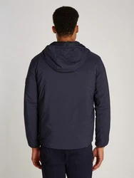 Tommy Hilfiger Kurzjacke Tech Packable Hooded Jacket mit Logostickerei blau/desert sky