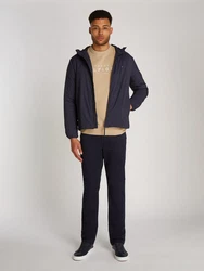 Tommy Hilfiger Kurzjacke Tech Packable Hooded Jacket mit Logostickerei blau/desert sky