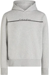 Calvin Klein Big&Tall Sweatshirt BT_SPLIT LINE LOGO HOODIE mit Logoprint dunkelgrau/graumeliert