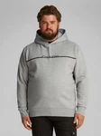 Calvin Klein Big&Tall Sweatshirt BT_SPLIT LINE LOGO HOODIE mit Logoprint dunkelgrau/graumeliert