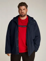 Tommy Hilfiger Big & Tall Allwetterjacke BT-LW PACKABLE HOODED JKT-B in Groen Gren, Logostickerei