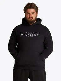 Tommy Hilfiger Big & Tall Sweatshirt BT-TOMMY HILFIGER HOODY-B in Groen Gren, Logostickerei