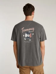 Tommy Jeans T-Shirt TJM RLX NOVELTY 2 GMD TEE Dunkelgrau/Grau/Hellgrau