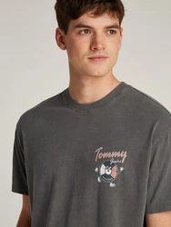 Tommy Jeans T-Shirt TJM RLX NOVELTY 2 GMD TEE Dunkelgrau/Grau/Hellgrau