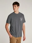 Tommy Jeans T-Shirt TJM RLX NOVELTY 2 GMD TEE Dunkelgrau/Grau/Hellgrau