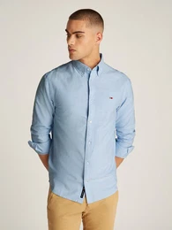 Langarmhemd TJM REG OXFORD SHIRT EXT mit Logostickerei