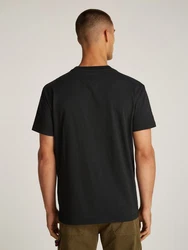 Tommy Jeans T-Shirt TJM REG RWB SIGNATURE TEE mit Logodruck Schwarz/Orange/Lila