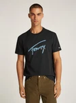 Tommy Jeans T-Shirt TJM REG RWB SIGNATURE TEE mit Logodruck Schwarz/Orange/Lila