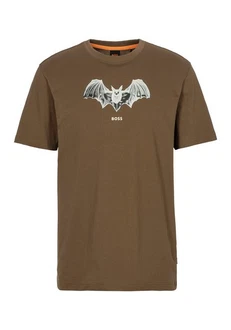 BOSS ORANGE T-Shirt mit Druck Beige/Khaki/Dunkelbraun/Braun/Dunkelgrün