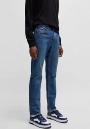 Slim-fit-Jeans Ash mit Stone-washed-Finish