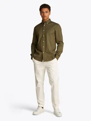 TOMMY HILFIGER Hemd 'FLEX' CORE POPLIN SOLID RF SHIRT oliv/blau (sweet blau)