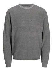 Jack & Jones Strickpullover JJWALTER Dunkelgrau/Grau/Hellgrau