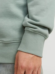 JACK & JONES Sweatshirt JJHUDSON Grün/Hellblau/Dunkelgrün