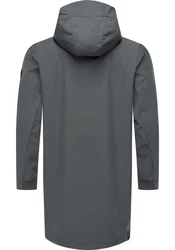 Ragwear Softshellparka Shellwie Long Dunkelgrau/Hellgrau/Grau