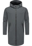 Ragwear Softshellparka Shellwie Long Dunkelgrau/Hellgrau/Grau