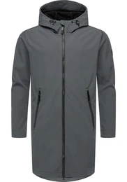 Softshellparka Shellwie Long Wasserdichter Herren Softshellmantel mit Kapuze