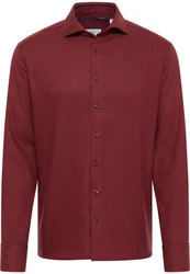 Eterna Langarmhemd MODERN FIT EASY IRON Dunkelrot/Rot/Bordeaux