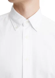 Marc O'Polo Langarmhemd Oxford Weiß/Creme/Hellblau/Braun