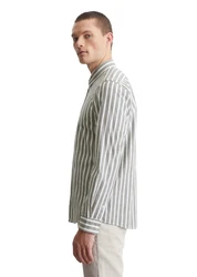 Marc O'Polo Langarmhemd Braun/Grau/Beige/Khaki