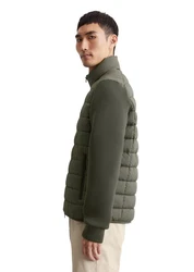 Marc O'Polo Outdoorjacke mit Scuba-Ärmeln Dunkelgrün/Grün/Khaki