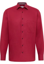 Eterna Langarmhemd COMFORT FIT NON IRON Rot/Dunkelrot