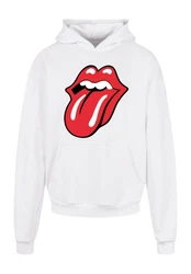 F4NT4STIC Kapuzenpullover The Rolling Stones Zunge Weiß/Rot