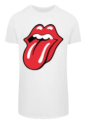 F4NT4STIC T-Shirt The Rolling Stones Zunge Weiß/Rot