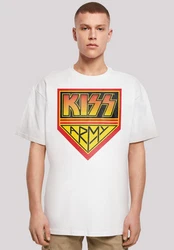 F4NT4STIC T-Shirt Kiss Army Logo Rot/Weiß/Dunkelblau/Gelb