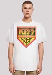 F4NT4STIC T-Shirt Kiss Army Logo Rot/Weiß/Dunkelblau/Gelb