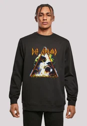 F4NT4STIC Sweatshirt Def Leppard Hysteria Rot/Braun/Creme