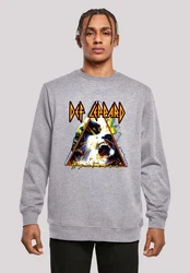 F4NT4STIC Sweatshirt Def Leppard Hysteria Braun/Rot/Grau/Hellgrau/Creme