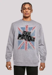 F4NT4STIC Sweatshirt Sex Pistols Anarchy Flag Grau/Rot