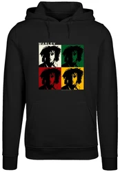 F4NT4STIC Kapuzenpullover Bob Marley Reggae Music Logo Schwarz/Creme/Rot/Mischfarben/Grau