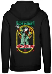 F4NT4STIC Kapuzenpullover Bob Marley Reggae Music Exodus Singing Dunkelgrün/Grün