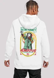 F4NT4STIC Kapuzenpullover Bob Marley Reggae Music Exodus Singing Weiß/Dunkelgrün/Rot