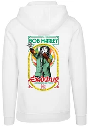 F4NT4STIC Kapuzenpullover Bob Marley Reggae Music Exodus Singing Weiß/Dunkelgrün/Rot
