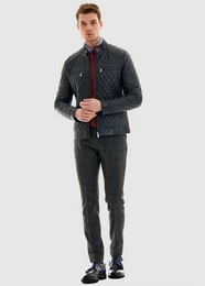 Lederimitatjacke mit tollem Steppmuster