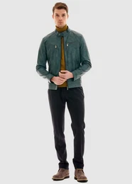 Lederimitatjacke im angesagten Biker-Stil