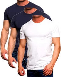 Jack & Jones T-Shirt Basic mit Rundhalsausschnitt Dunkelblau/Weiß/Creme/Hellblau/Lila/Schwarz