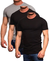 T-Shirt (3er-Pack) Basic mit Rundhalsausschnitt