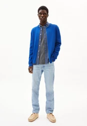 ARMEDANGELS Strickjacke Agaamo Blau/Hellblau/Dunkelblau