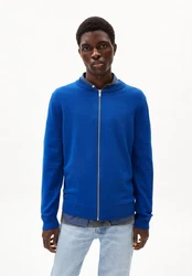 ARMEDANGELS Strickjacke Agaamo Blau/Hellblau/Dunkelblau