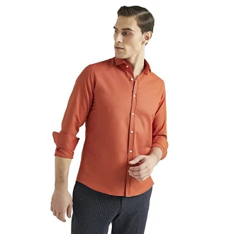 D'S DAMAT Langarmhemd Twn Slim Fit Oxford-Hemd