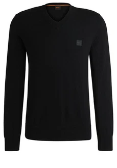 BOSS ORANGE Strickpullover Kanovano_V_S Schwarz