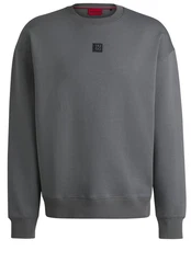 HUGO Sweatshirt Dettil Dunkelgrau/Hellgrau/Grau