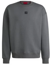 HUGO Sweatshirt Dettil Dunkelgrau/Hellgrau/Grau