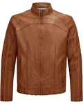 Milestone Lederjacke MSWinston Biker Blouson gebranntes orange