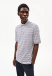 Armedangels Poloshirt MAARIO STRIPES Herren Grau/Hellgrau/Silber/Weiß