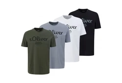 s.Oliver Herren T-Shirt Basic Logoprint 
