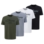 s.Oliver Herren T-Shirt Basic Logoprint 